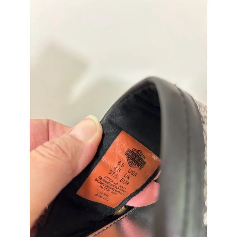 Harley Davidson 4 inch wedge sandals size 6.5